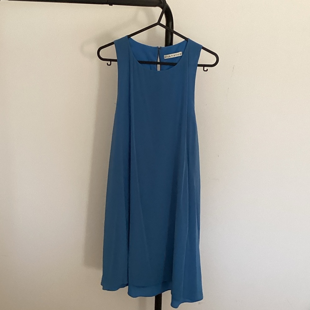 Alice + Olivia Vibrant Blue Top small - Picture 2 of 6